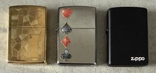 LOT DE 3 BRIQUETS ZIPPO "