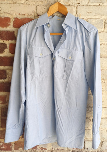 Militaria chemise bleu - bleu, ciel