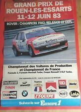 ORIGINAL CIRCUIT POSTER ROUEN LES ESSARTS June 1983 Formula 3 Renault Turbo 