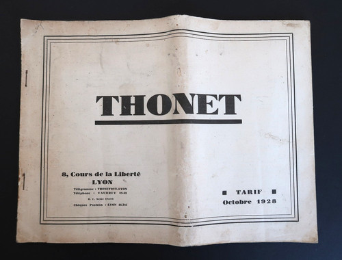 Thonet rare catalogue original - catalogue,