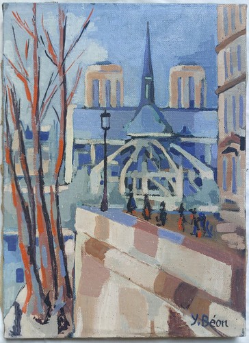Tableau ancien xxème - xxème, paris