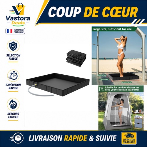Receveur douche pliable - receveur,