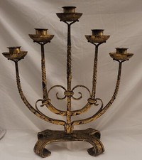 Chandelier 5 Branches Epoque 1940.