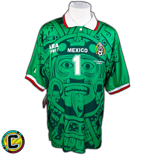Mexico fmf wc98 home shirt - mexico, l