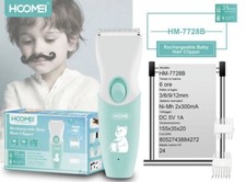 Tondeuse Enfants Rechargeable Hoomei HM-7728B USB 4 Peignes 35 Minutes