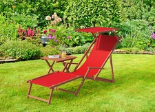 Chaise longue de jardin, bain