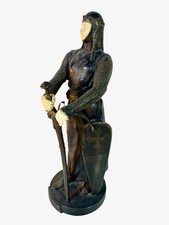 Maurice Constant- Le Preux Chevalier- Chryselephantine Sculpture-Bronze & Ivory