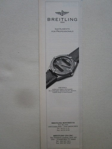 1991 pub montre breitling - 6/1991,