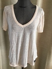 Très Beau Tee Shirt Beige Rosé Zadig&Voltaire M Tbe