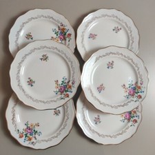 Assiettes Plates Décor Fleuri
