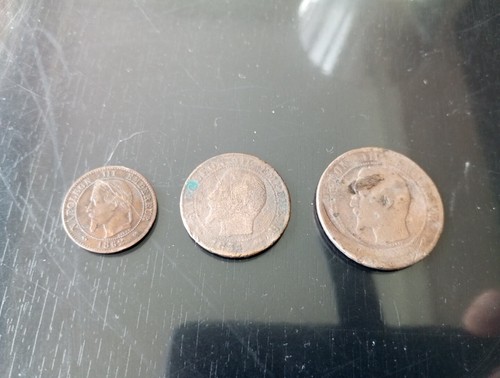 Lot pièces napoléon iii - 3,