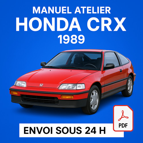 Manuel atelier honda crx 1989 - atelier,
