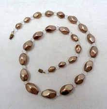 Superbe collier ancien en perles de verre 1940-50's Vintage