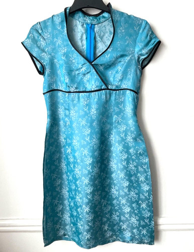 Robe chinoise turquoise taille - robe,