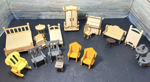 Vintage crafting wood - wood, doll