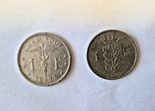 Lot de 2 pièces belges  1