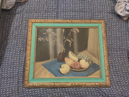Tableau ancien huile sur toile - tableau,