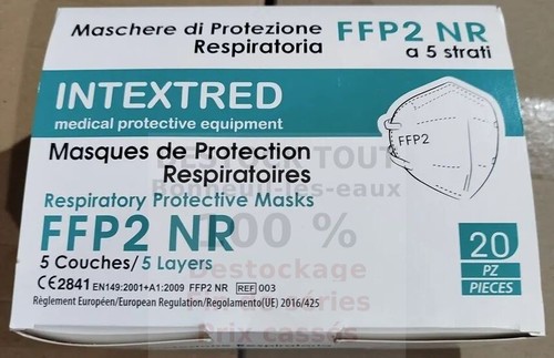 Lot masques ffp2 blanc pour - 40,