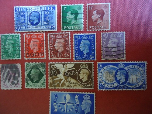 Lot timbres royaume uni - lot, 13