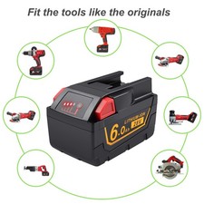 28V 6Ah Li-Ion Batterie Pour Milwaukee M28 V28 48-11-2830 48-11-1830 48-11-2850