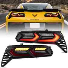 VLAND Feu arrière LED Pour Chevrolet Corvette C7 2014-2019 Avec Séquentiels fumé