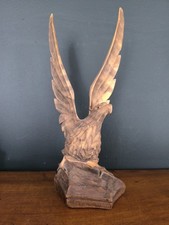 Sculpture Aigle En Bois 31 Cm