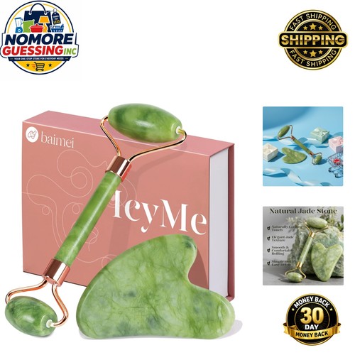 Cooling jade roller gua sha - &,