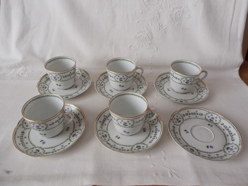 Tasses porcelaine - 5, en