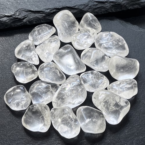 Clear quartz crystal tumbled - crystal,