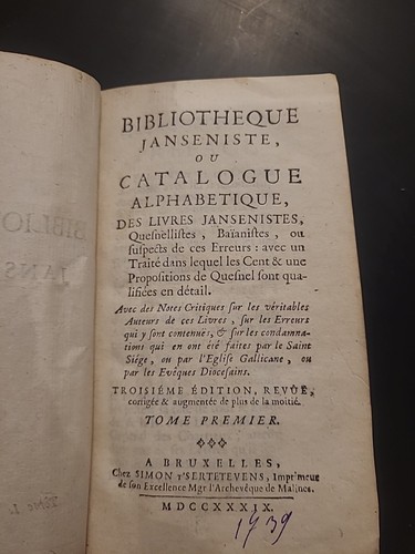 Bibliothèque janséniste - bibliothèque,