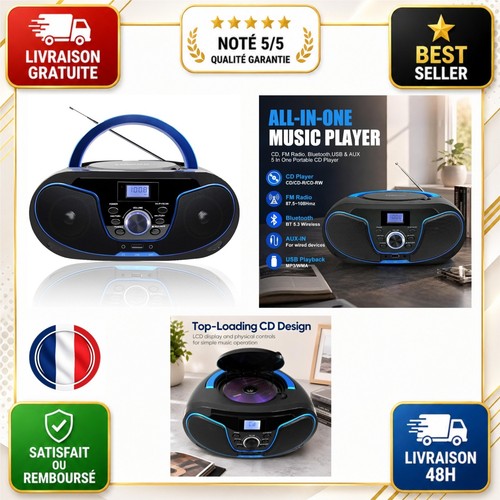 Boombox lecteur bluetooth - lecteur,