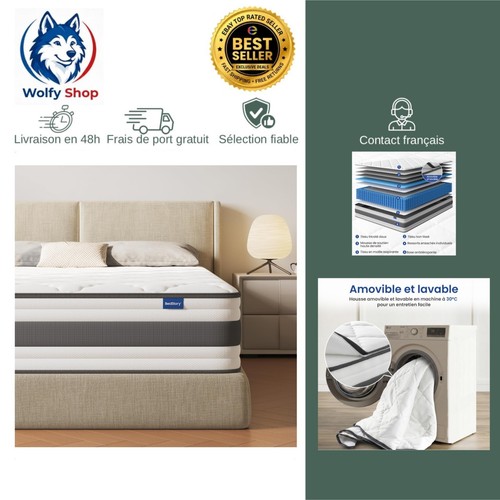 Matelas 90x190 hybride 26 - hybride,