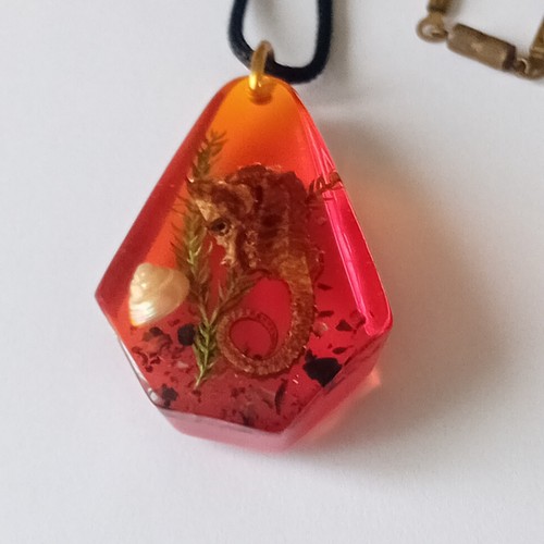 Pendentif ancien hippocampe - ancien,