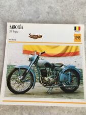 Saroléa 200 Regina 1953 Carte moto Collection Atlas Belgique