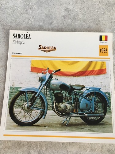 Saroléa 200 regina 1953 carte - 200,