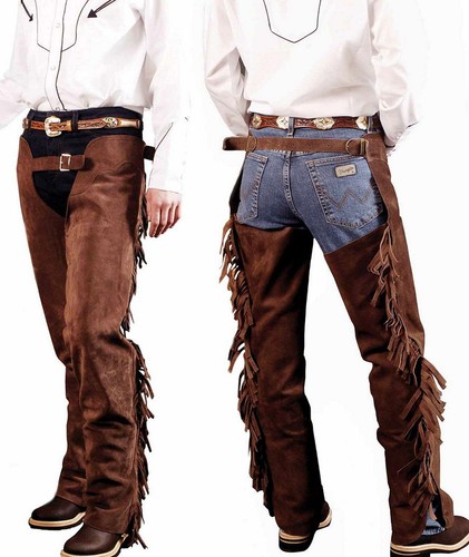 Chaps western daim avec - chaps,
