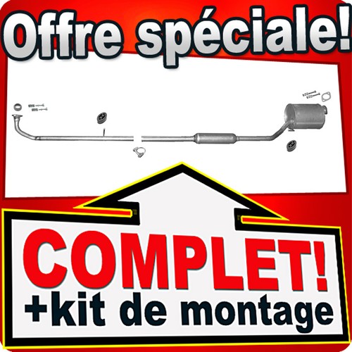 Silencieux intermédiaire pour - silencieux,