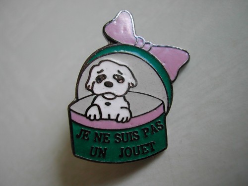 Pin émaillé chien - chien, je