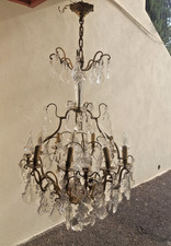 ancien grand lustre cage en