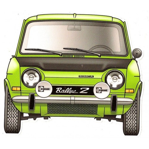 Simca 1000 rallye sticker - simca, 2