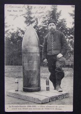 TH1042) CPA guerre 14 obus allemand de 420 mm