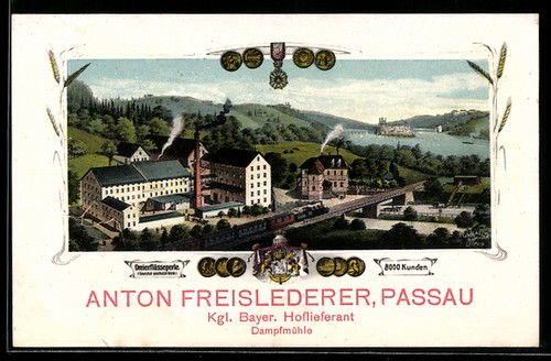 Carte postale passau moulin - passau,,