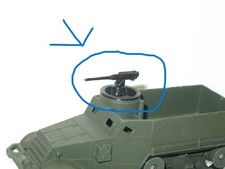 DINKY TOYS, mitrailleuse +