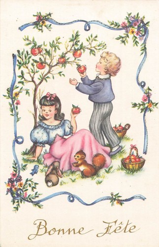 Illustree bonne fete - cp,