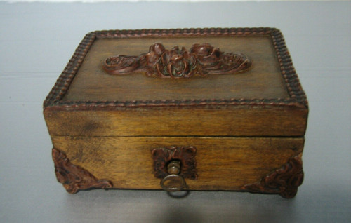 Ancienne boite coffret bois - boite, en