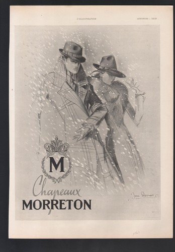 Publicité 1941 chapeau