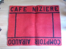 Ancien tapis de cartes CAFÉ