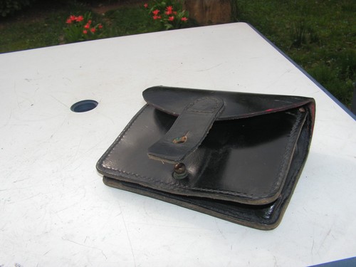 Cartouchiere cuir noire ww1 - ,