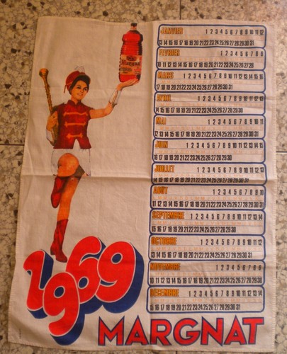 Vins margnat calendrier tissu - vins,