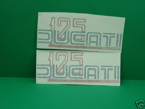 Ducati 125 six days adhésifs - ducati,